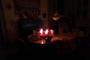 Decembermorgen Tidlig morgen hos Mor